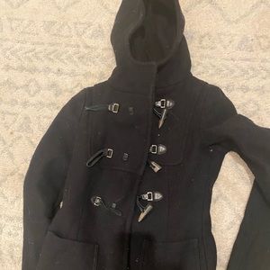 Benetton black pea coat